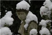 Statue in snow Statue in snow