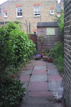 Garden before